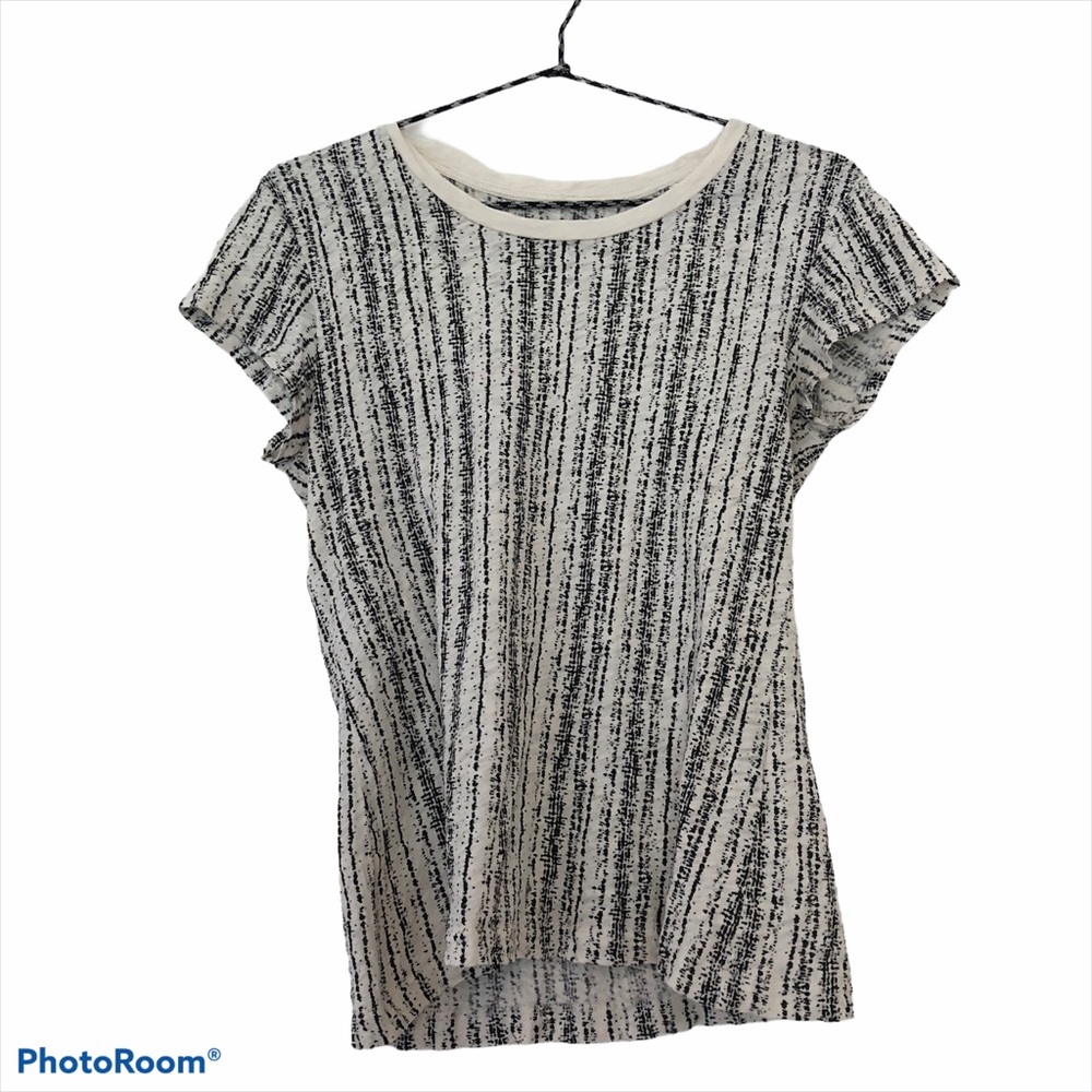Rag & Bone black and white striped cotton tee